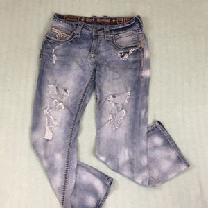 Rock Revival Men’s Rollins Slim Boot Cut Jeans